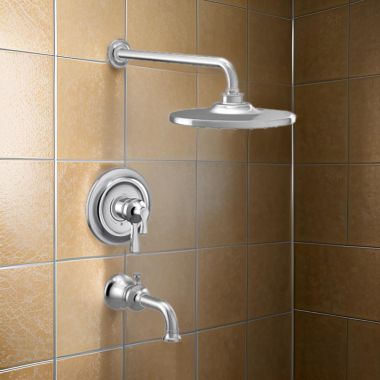 Click here to see Moen UTS444303EP Moen Colinet Tub/Shower Faucet with Two-Handle Flow Control and Temperature Adjust Valve Trim, Lever Handles, M-Core 4, Thermostatic Cartridge, Chrome - UTS444303EP
