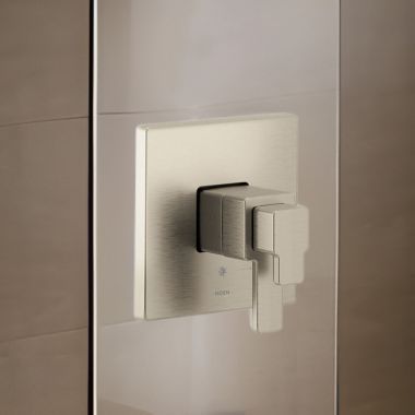 Click here to see Moen UTS4711BN Moen 90 Degree Two Handle Thermostatic Valve Only Trim with M-Core 4 Cartridge, ADA, Brushed Nickel - UTS4711BN