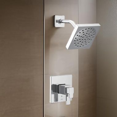 Click here to see Moen UTS4715EP Moen 90 Degree Eco-Performace Rainshower Faucet, Lever Handle, Single Function, M-Core 4, Thermostatic Cartridge, 1.75 GPM, Chrome - UTS4715EP