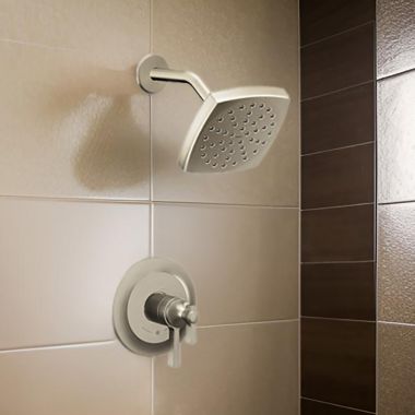 Click here to see Moen UTS4912EPBN Moen Flara Single Function Shower Only Faucet with Temperature and Volume Control, M-Core 4, Thermostatic Cartridge,ADA, WaterSense, Brushed Nickel - UTS4912EPBN