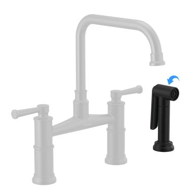 Click here to see Brizo RP100063BL Brizo Artesso Side Spray and Hose Assembly, Matte Black - RP100063BL