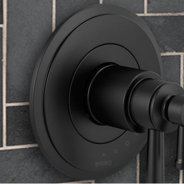 Click here to see Brizo RP100614BL Brizo Atavis Escutcheon for Thermostatic Valve, Matte Black - RP100614BL