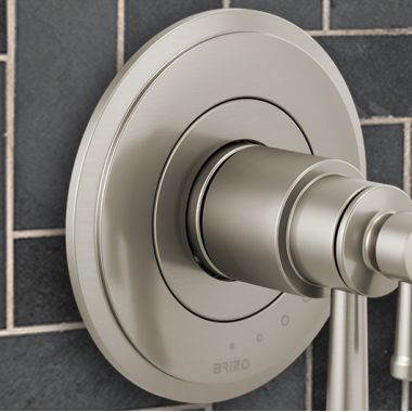 Click here to see Brizo RP100614NK Brizo Atavis Escutcheon for Thermostatic Valve, Brilliance Luxe Nickel - RP100614NK