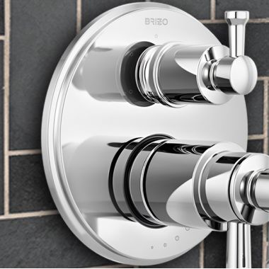 Click here to see Brizo RP100729PC Brizo Atavis Escutcheon for a 6-Function Thermostatic Diverter Valve Trim, Polished Chrome - RP100729PC 