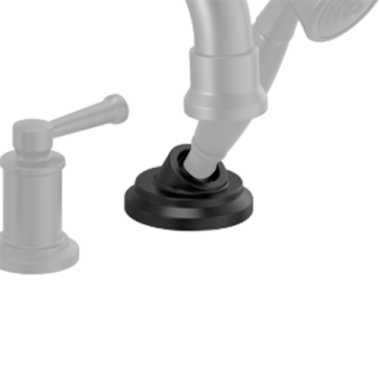 Click here to see Brizo RP100764BL  Brizo Atavis Roman Tub Faucet Hand Shower Base, Set Screw, and Button, Matte Black - RP100764BL  