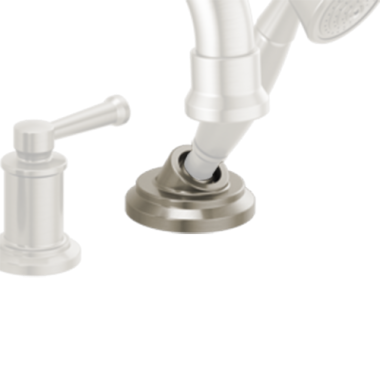 Click here to see Brizo RP100764NK  Brizo Atavis Roman Tub Faucet Hand Shower Base, Set Screw, and Button, Brilliance Luxe Nickel - RP100764NK