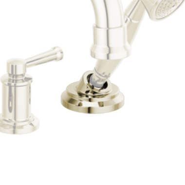Click here to see Brizo RP100764PN  Brizo Atavis Roman Tub Faucet Hand Shower Base, Set Screw, and Button, Brilliance Polished Nickel - RP100764PN 