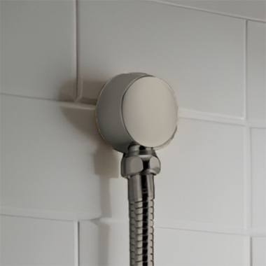 Click here to see Brizo RP70614BNX Brizo Essential Wall Elbow and Gasket, Brilliance Black Onyx - RP70614BNX