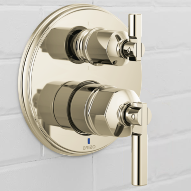 Click here to see Brizo RP101158PN Brizo Invari 6-Function Escutcheon Assembly and Valve Seal, Brilliance Polished Nickel - RP101158PN