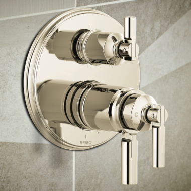 Click here to see Brizo RP101156PN Brizo Invari 6 Function Escutcheon Assembly and Valve Seal, Brilliance Polished Nickel - RP101156PN