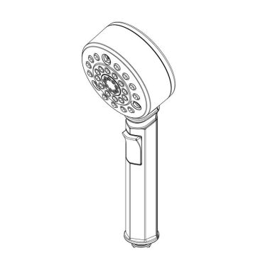 Click here to see Brizo RP100330PN Brizo Invari Round Multi-Function Handshower w/ Certified Dual Check Valves, 1.75 GPM, Brilliance Polished Nickel - RP100330PN