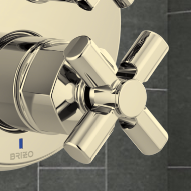 Click here to see Brizo RP101177PN Brizo Invari Volume Control Cross Handle Assembly, Brilliance Polished Nickel - RP101177PN