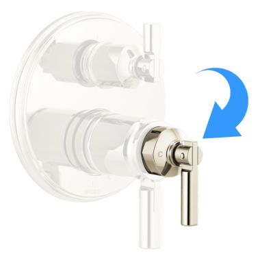 Click here to see Brizo RP101147PN Brizo Invari Temperature Control Lever Handle Assembly, Brilliance Polished Nickel - RP101147PN