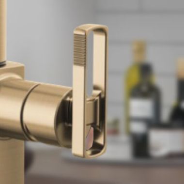 Click here to see Brizo HLB007-GL-L Brizo Kintsu Bar Faucet Knob Handle Kit, Lumicoat Luxe Gold - HLB007-GL-L