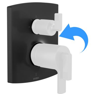 Click here to see Brizo RP101602BL Brizo Kintsu 3 Function Escutcheon Assembly and Valve Seal, Matte Black - RP101602BL