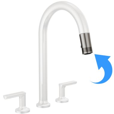 Click here to see Brizo RP103406BNX-L Brizo Kintsu Pull-Down Faucet Hose and Sprayer Assembly, Lumicoat Black Onyx - RP103406BNX-L