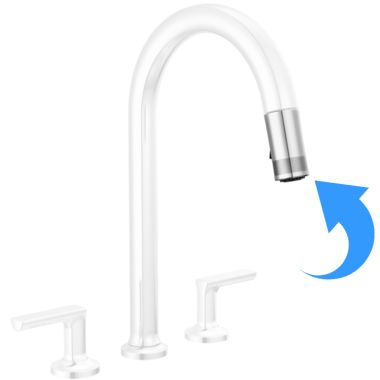 Click here to see Brizo RP103406PC-L Brizo Kintsu Pull-Down Faucet Hose and Sprayer Assembly, Lumicoat Polished Chrome - RP103406PC-L