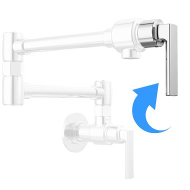 Click here to see Brizo RP103411PC-L Brizo Kintsu Wall Mount Pot Filler Faucet Lever Handle Kit, Lumicoat Polished Chrome - RP103411PC-L