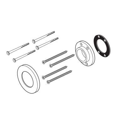 Click here to see Brizo RP103413GL-L Brizo Kintsu Wall Mount Pot Filler Mounting Kit, Lumicoat Luxe Gold - RP103413GL-L