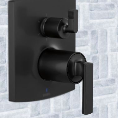 Click here to see Brizo HL75P06-BL Brizo Kintsu Pressure Balance Valve with Integrated Diverter Trim Lever Handle Kit, Matte Black - HL75P06-BL