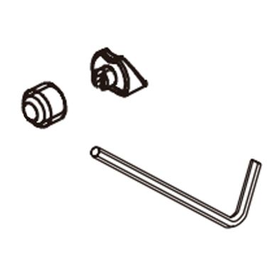 Click here to see Brizo RP101412BNX Brizo Kintsu Set Screw, Cover, and Wrench for Single-Handle Lavatory Faucet, Brilliance Black Onyx - RP101412BNX