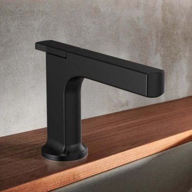 Click here to see Brizo 65006LF-BL Brizo Kintsu Single-Handle Deck-Mount Lavatory Faucet, 1.5 GPM, Matte Black - 65006LF-BL