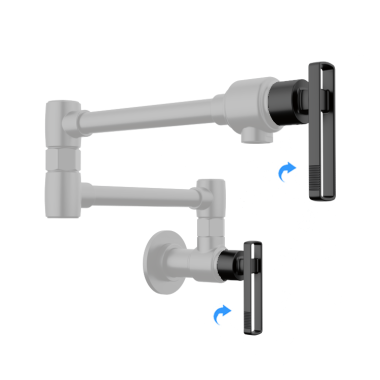 Click here to see Brizo RP103412BL Brizo Kintsu Wall Mount Pot Filler Knob Handle Kit, Matte Black - RP103412BL