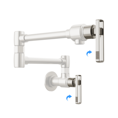 Click here to see Brizo RP103412SS-L Brizo Kintsu Wall Mount Pot Filler Knob Handle Kit, Lumicoat Stainless - RP103412SS-L