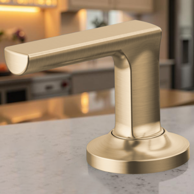 Click here to see Brizo HK006-GL-L Brizo Kintsu Widespread Pull-Down Faucet Lever Handle Kit, Lumicoat Luxe Gold - HK006-GL-L