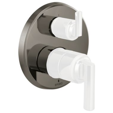 Click here to see Brizo RP100433BNX Brizo Levoir 6 Function Escutcheon Assembly and Valve Seal, Brilliance Black Onyx - RP100433BNX