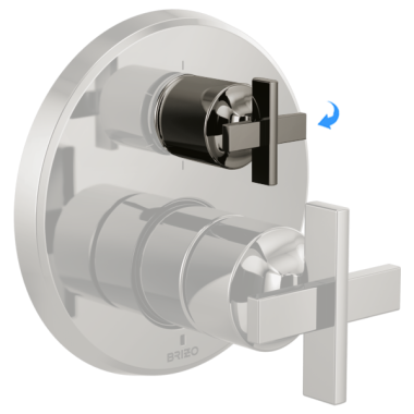 Click here to see Brizo RP100481BNX Brizo Levoir Pressure Balance Valve Trim Cross Diverter Handle, Brilliance Black Onyx - RP100481BNX