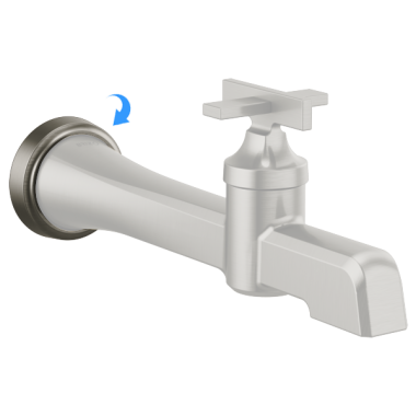 Click here to see Brizo RP100209BNX Brizo Levoir Wall-Mount Lavatory Faucet Escutcheon and O-Ring, Brilliance Black Onyx - RP100209BNX