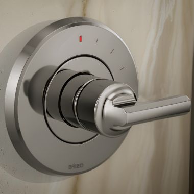 Click here to see Brizo T60P098-BNXLHP Brizo Levoir Monitor 14 Series Single-Function Pressure Balance Valve Trim, Less Handles, Brilliance Black Onyx - T60P098-BNXLHP