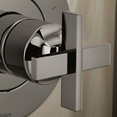 Click here to see Brizo HX60P98-BNX Brizo Levoir Pressure Balance Valve Trim Single Cross Handle Kit, Brass, Matte Black - HX60P98-BNX