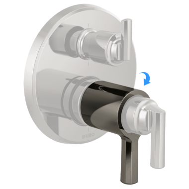 Click here to see Brizo RP100425BNX Brizo Levoir Volume Control Handle Assembly, Brilliance Black Onyx - RP100425BNX