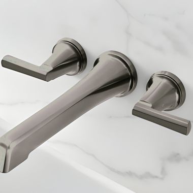 Click here to see Brizo HL7098-BNX Brizo Levoir Two-Handle Wall Mount Tub Filler Lever Handle Kit, Brilliance Black Onyx - HL7098-BNX