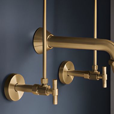 Click here to see Brizo BT022205-GL Brizo Litze Angled Supply Stop Valve w/ Lever Handle, Brilliance Luxe Gold - BT022205-GL 