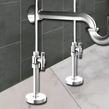 Click here to see Brizo BT021205-PC Brizo Litze Straight Supply Stop Valve with Lever Handle, Polished Chrome - BT021205-PC