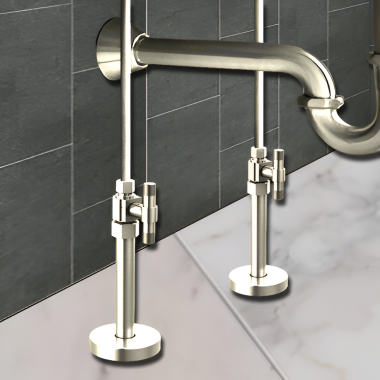 Click here to see Brizo BT021205-PN Brizo Litze Straight Supply Stop Valve with Lever Handle, Brilliance Polished Nickel - BT021205-PN