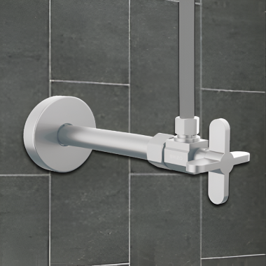 Click here to see Brizo BT022204-PC Brizo Odin Angled Supply Stop Valve w/ Cross Handle, Polished Chrome - BT022204-PC 