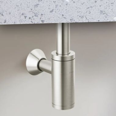 Click here to see Brizo BT041142-BN Brizo Bottle Trap with Escutcheon and Removable Cleanout Cover, Brass, Brilliance Brushed Nickel - BT041142-BN