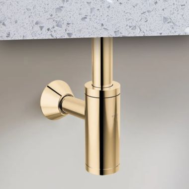 Click here to see Brizo BT041142-PG Brizo Bottle Trap with Escutcheon and Removable Cleanout Cover, Brass, Brilliance Polished Gold - BT041142-PG