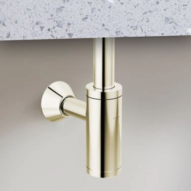 Click here to see Brizo BT041142-PN Brizo Bottle Trap with Escutcheon and Removable Cleanout Cover, Brass, Brilliance Polished Nickel - BT041142-PN