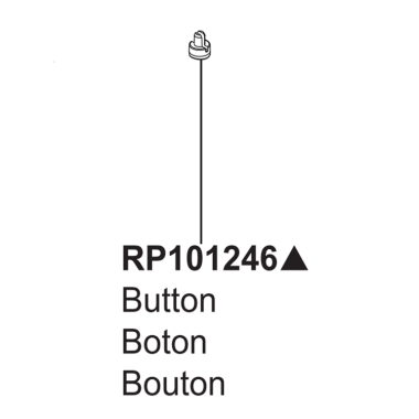 Click here to see Brizo RP101246PC Brizo Tulham Button for Beverage Faucet, Polished Chrome - RP101246PC