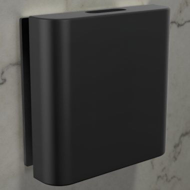 Click here to see Brizo RP103316BL Brizo Mystix Contemporary Square Steam Head, Matte Black - RP103316BL