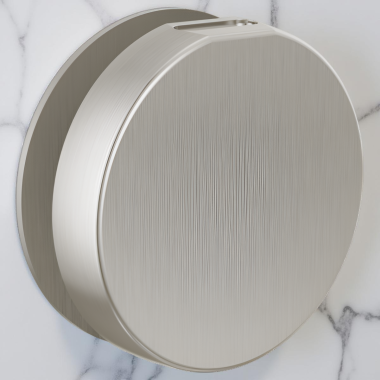 Click here to see Brizo RP103313BNL Brizo Mystix Contemporary Round Steam Head, Brilliance Brushed Nickel - RP103313BNL