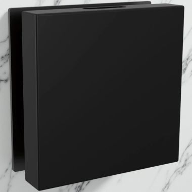 Click here to see Brizo RP103312BL Brizo Mystix Linear Square Steam Head, Matte Black - RP103312BL