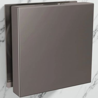 Click here to see Brizo RP103312BNXL Brizo Mystix Linear Square Steam Head, Brilliance Black Onyx - RP103312BNXL