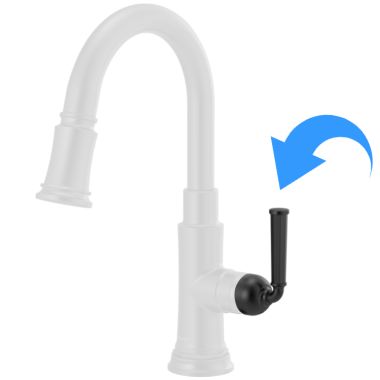 Click here to see Brizo RP100568BL Brizo Rook Pull-Down Kitchen/Prep Faucet Lever Handle Kit, Matte Black - RP100568BL