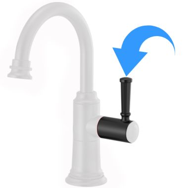 Click here to see Brizo RP101122BL Brizo Rook Instant Hot Faucet Lever Handle Kit, Matte Black - RP101122BL